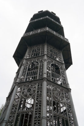 Gusseiserner König-Friedrich-August-Turm auf dem Löbauer Berg