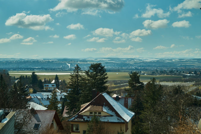 Ausblick in Oberpoyritz