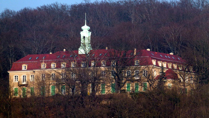 Versteckt in Wachwitz liegt dieses wunderschöne Schloss. Von da aus gibt es einen wunderbaren Blick auf das Elbtal. | Bild: Dr. Bernd Gross/Wikipedia CC Lizenz