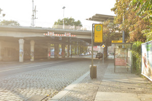 S-Bahn Haltestelle Bischhofsplatz im Hechtviertel