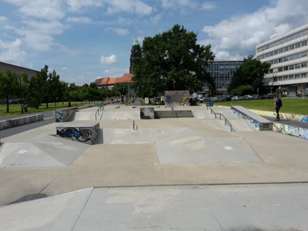 Der Skatepark an der Lingnerallee